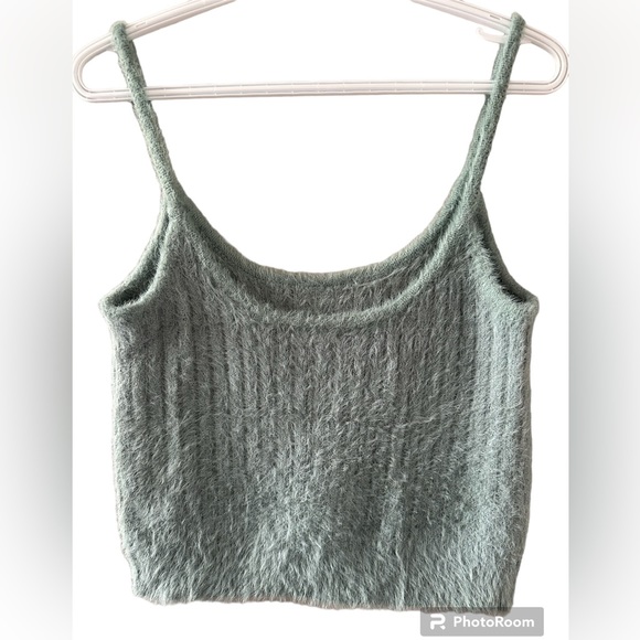 🛍️3/$15 Aeropostale soft knit sage tank - Picture 2 of 3